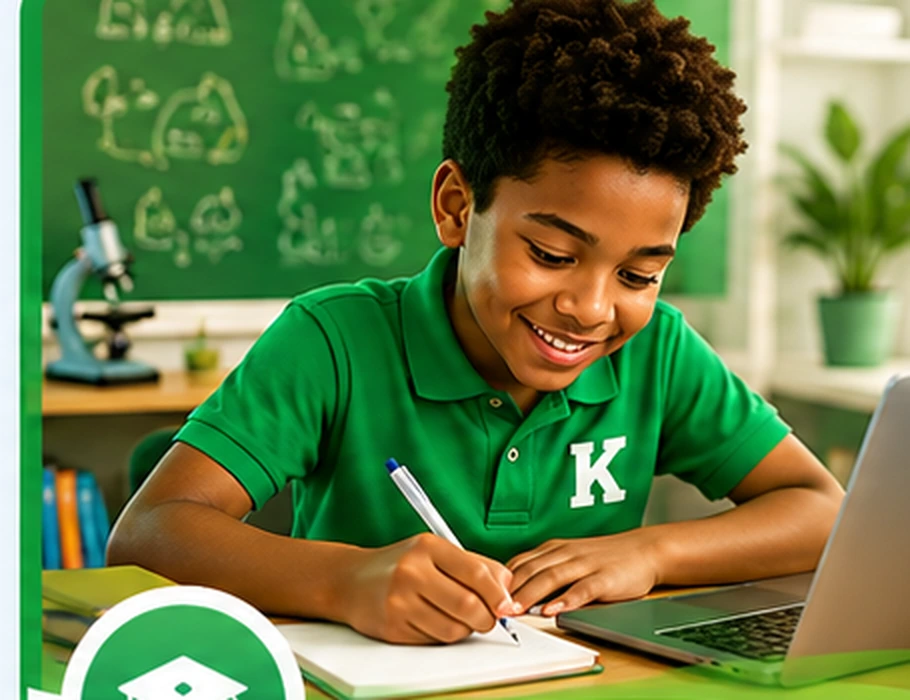 Advanced learner working on challenging academic tasks